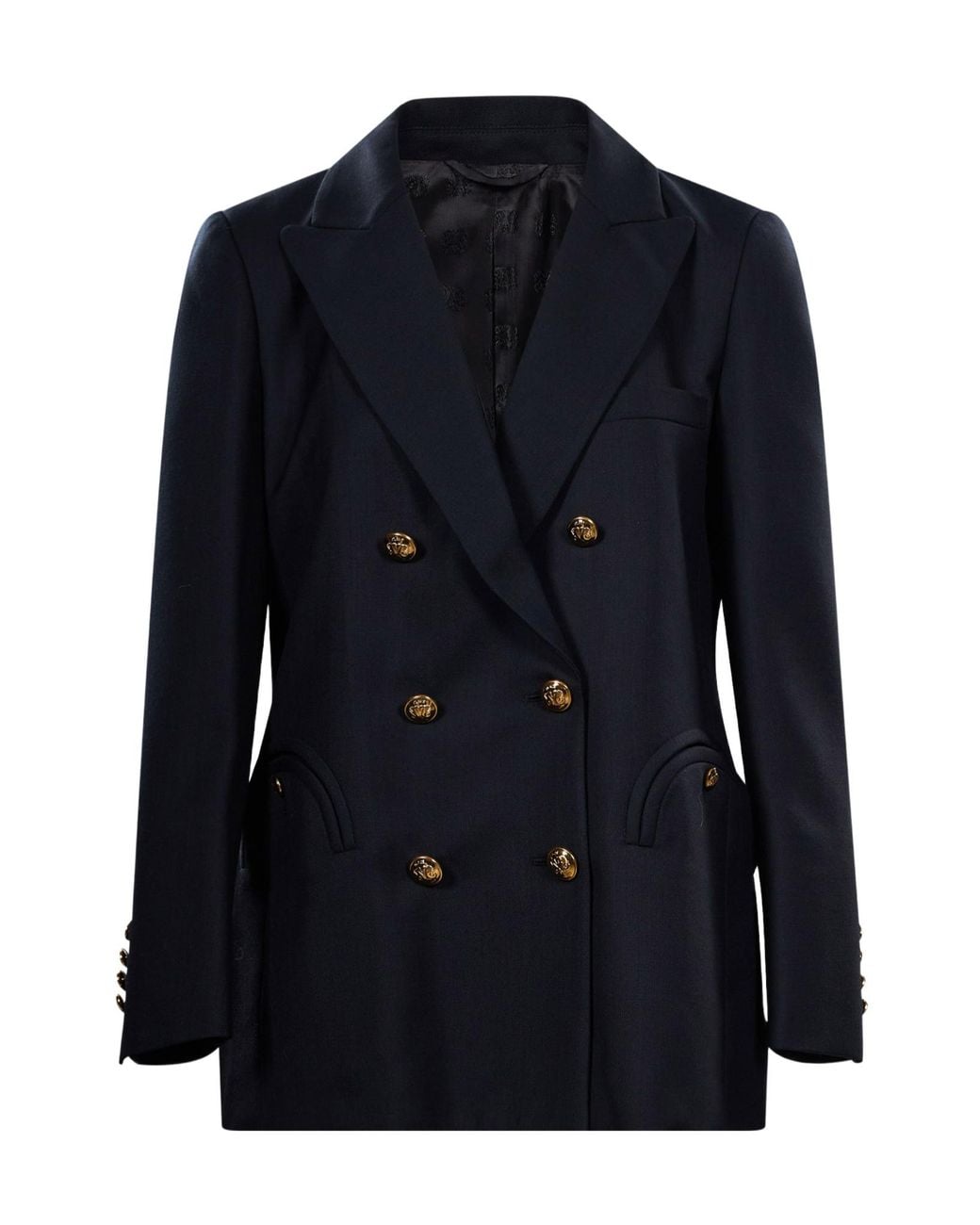 Blazé Milano Blue Blazé Milano Double-Breasted Tailored Blazer