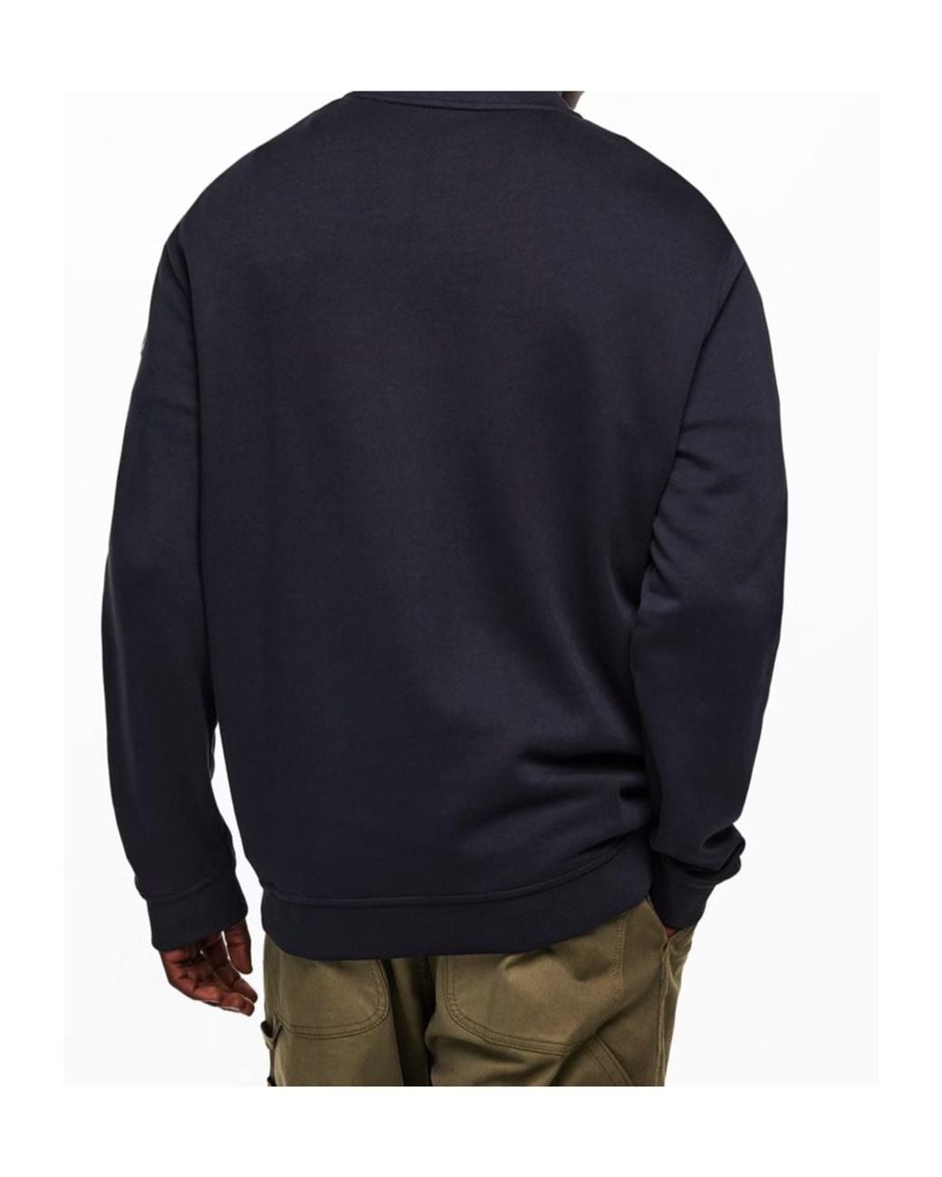 Moncler Blue Logo Zip-Up Sweatshirt for men