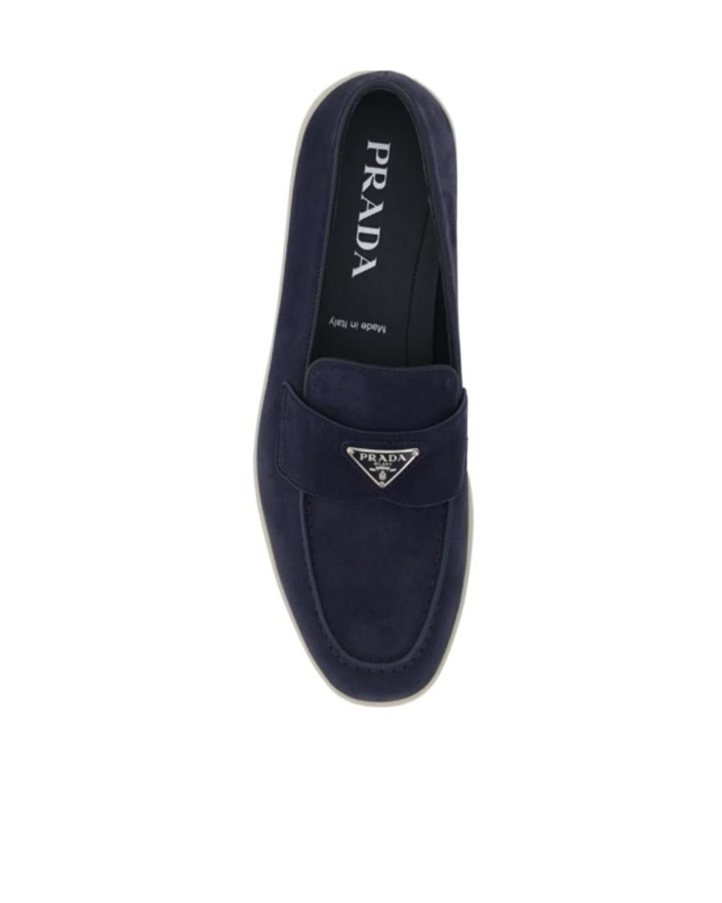 Prada Blue Suede Loafers for men