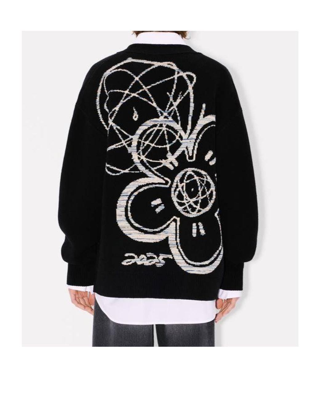 KENZO Black X Futura 2000 Genderless Cardigan for men
