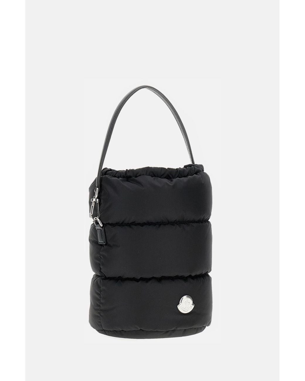 Moncler Black Caradoc Padded Drawstring Bucket Bag