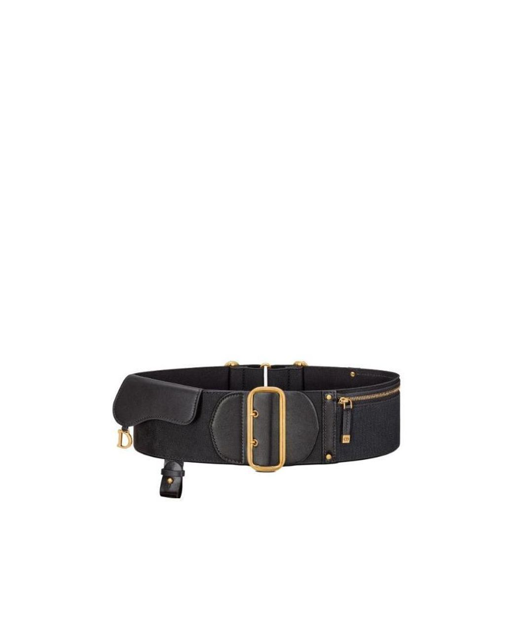Dior Black Saddle Belt