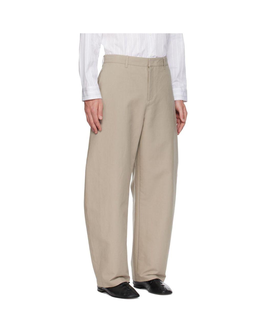 Amomento Natural Curved Long Trousers for men