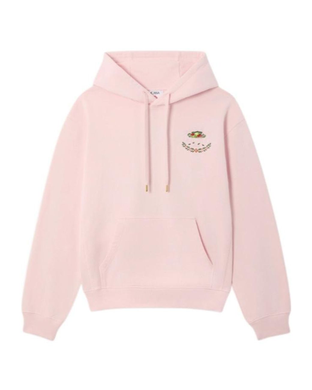 Casablanca Pink X Laduree Logo-Embroidered Hoodie for men