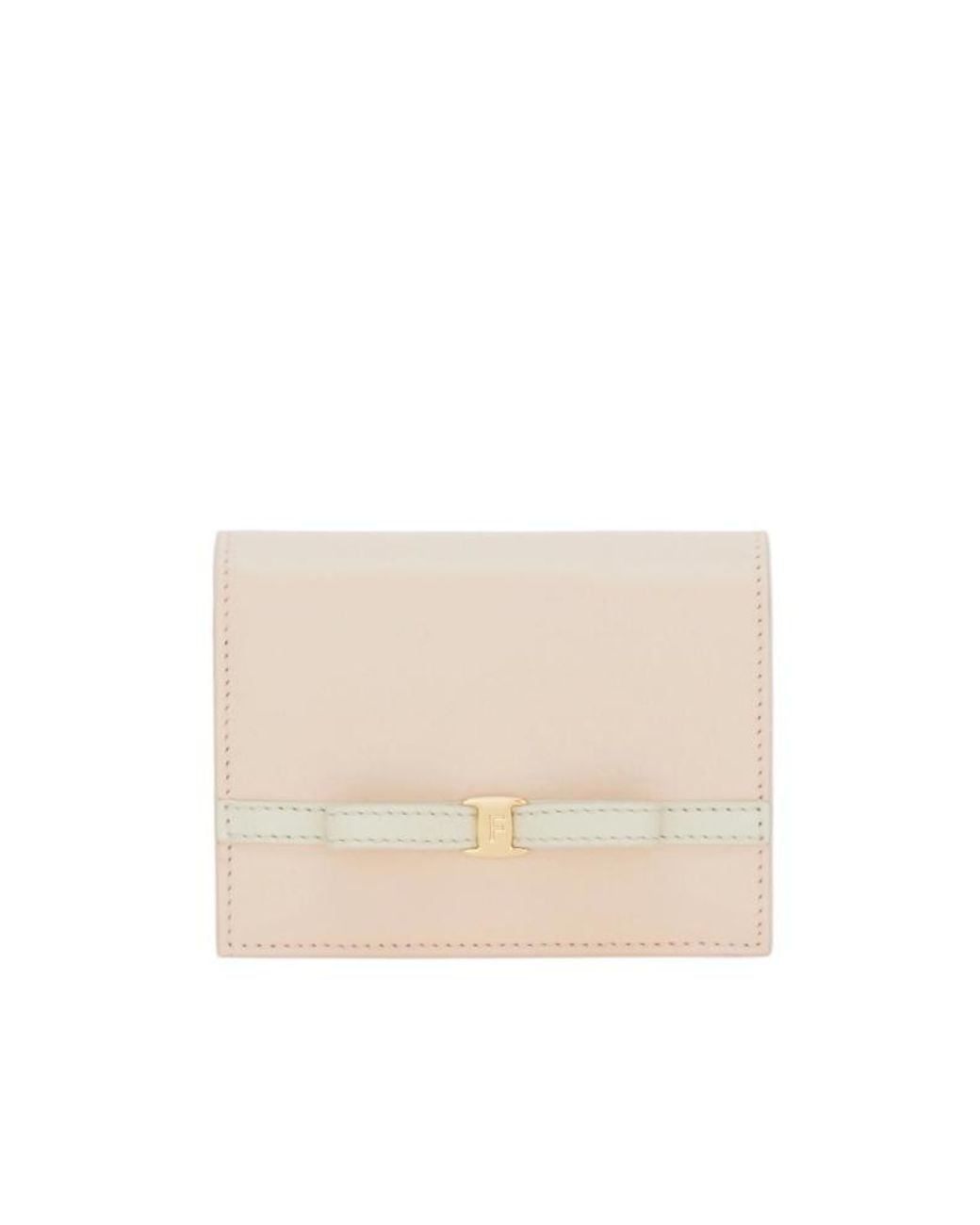 Ferragamo Natural Mini Bow Wallet