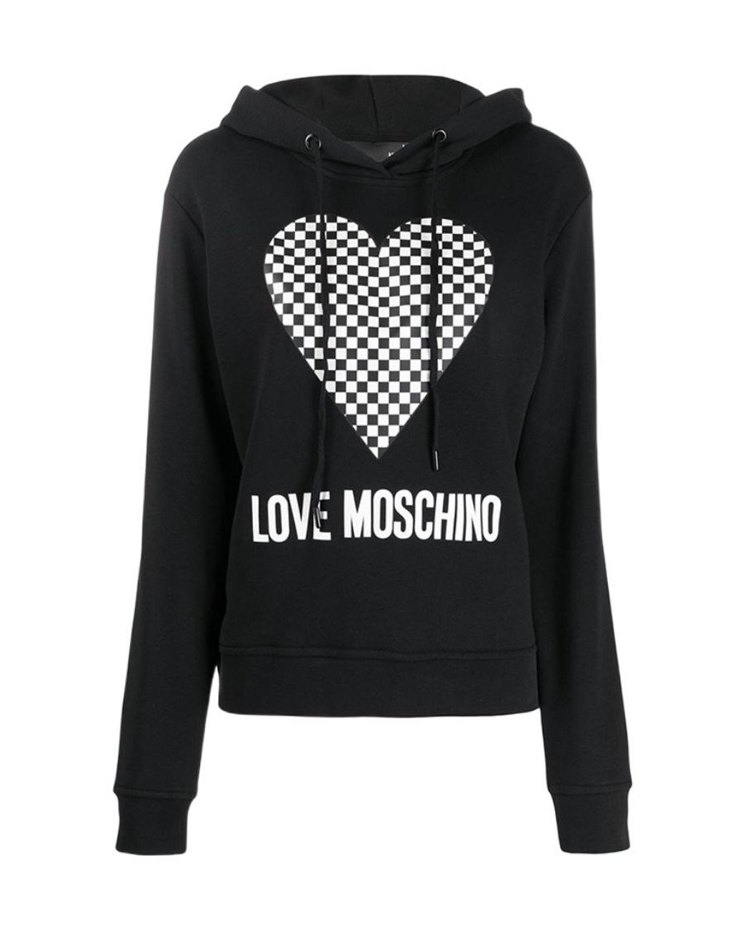 Moschino Black Logo Hooded Sweater