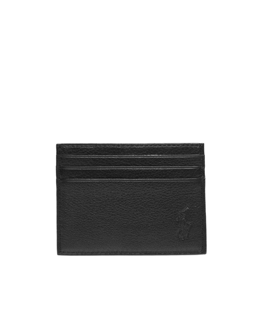 Polo Ralph Lauren Black Logo Card Holder for men