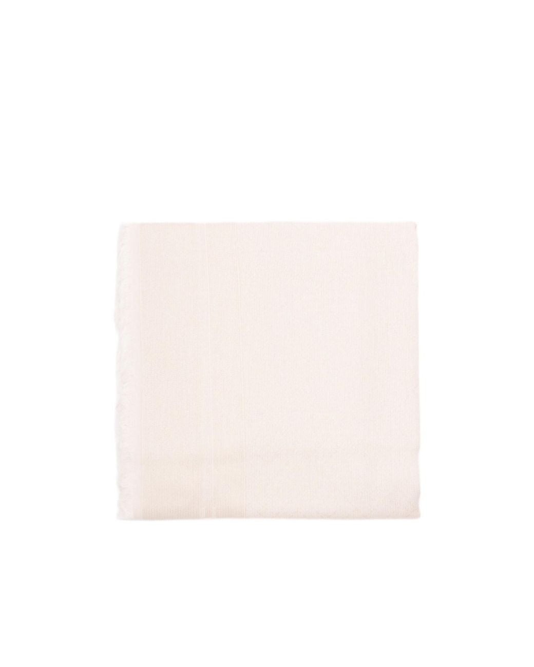 Elisabetta Franchi White Logo Pattern Scarf