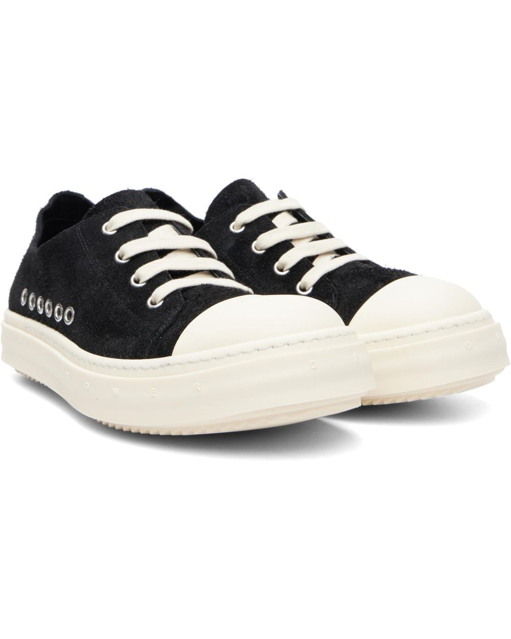 Rick Owens Black Tower Low Sneaks Sneakers for men