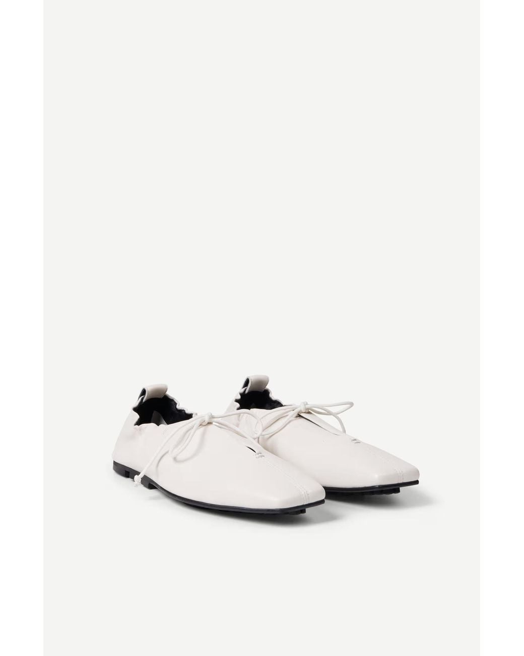 Samsøe & Samsøe White Samsøe Samsøe Salilli Laced Ballerinas