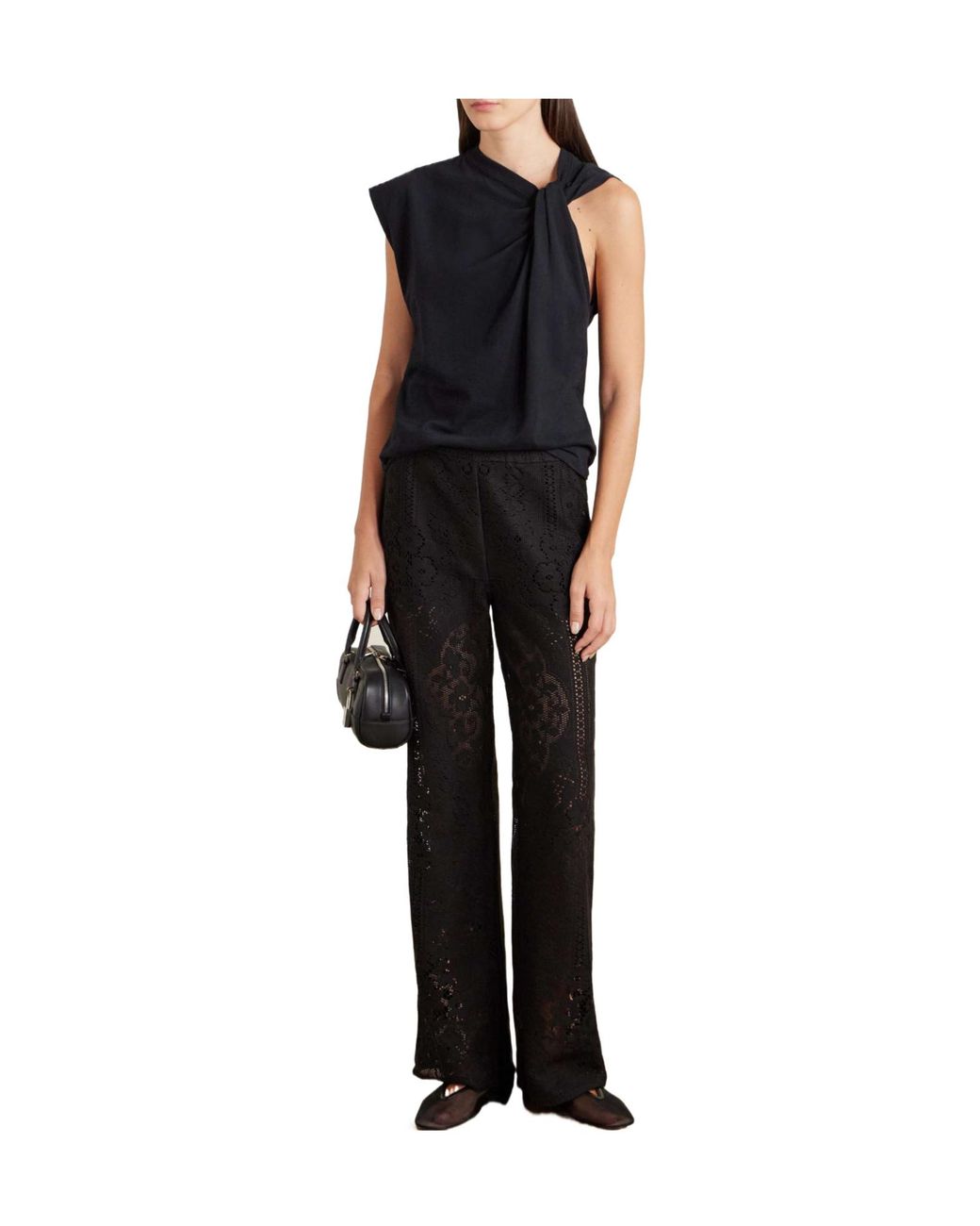 Sea Black Lace Trousers