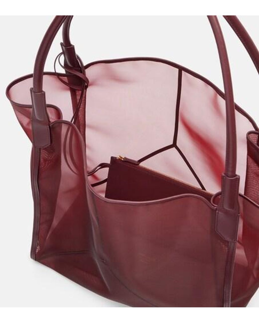 Victoria Beckham Pink Victoria Medium Mesh Tote Bag