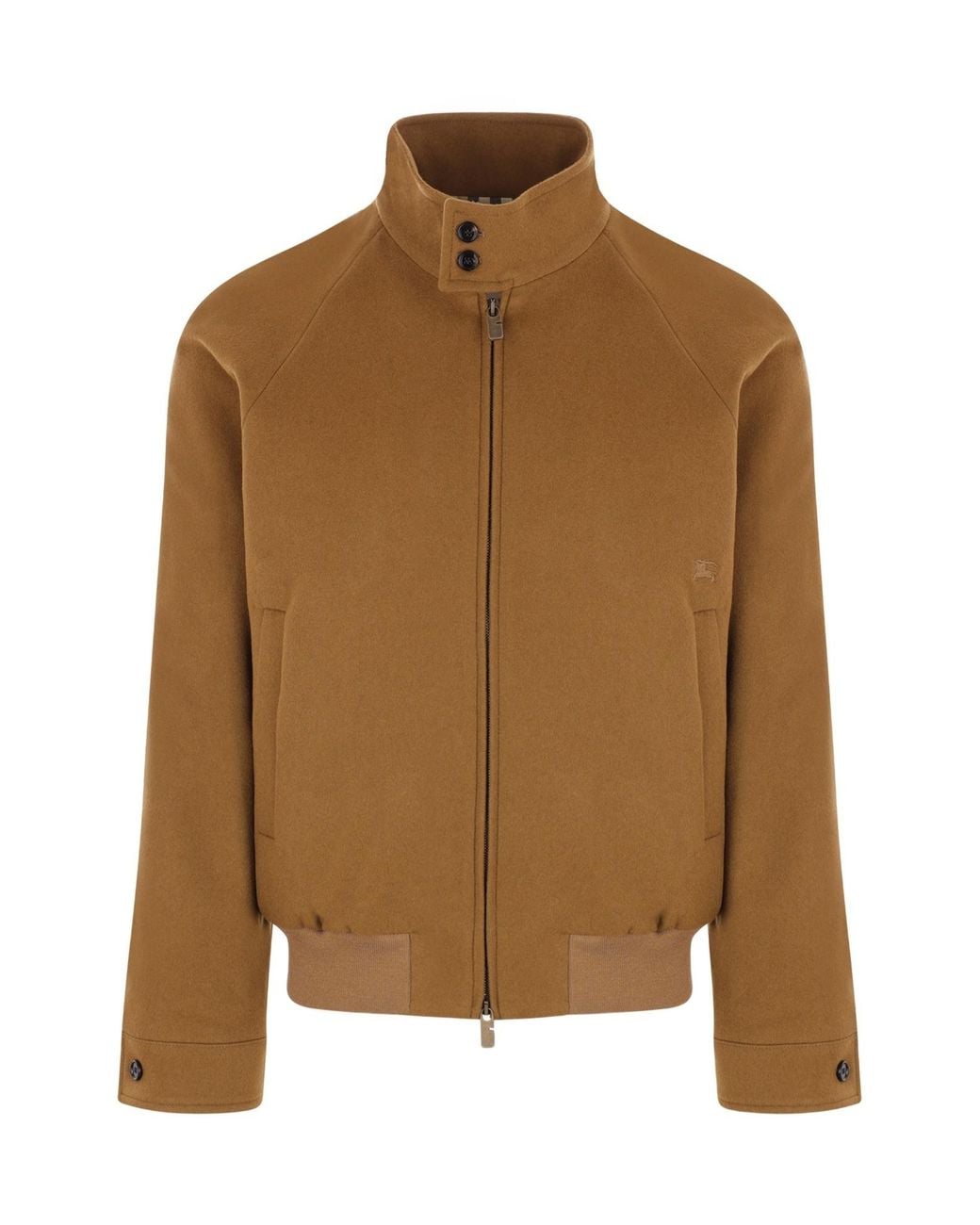Burberry Brown Cashmere Harrington Jacket for men