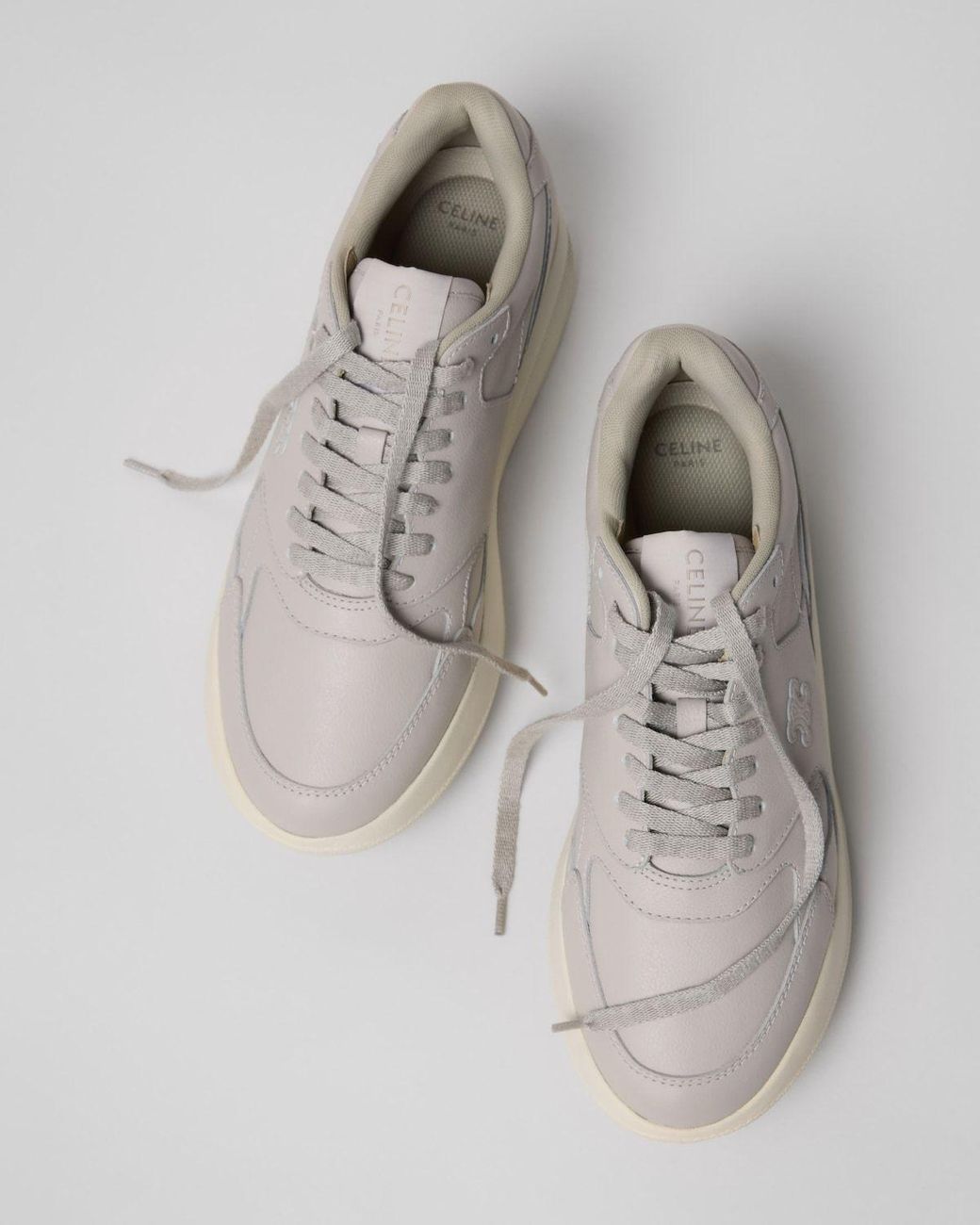 Céline Gray Rock Wedge Sneakers