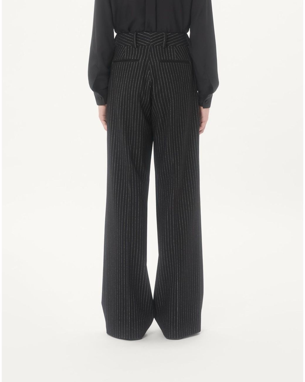 Valentino Black Pinstriped Pants for men
