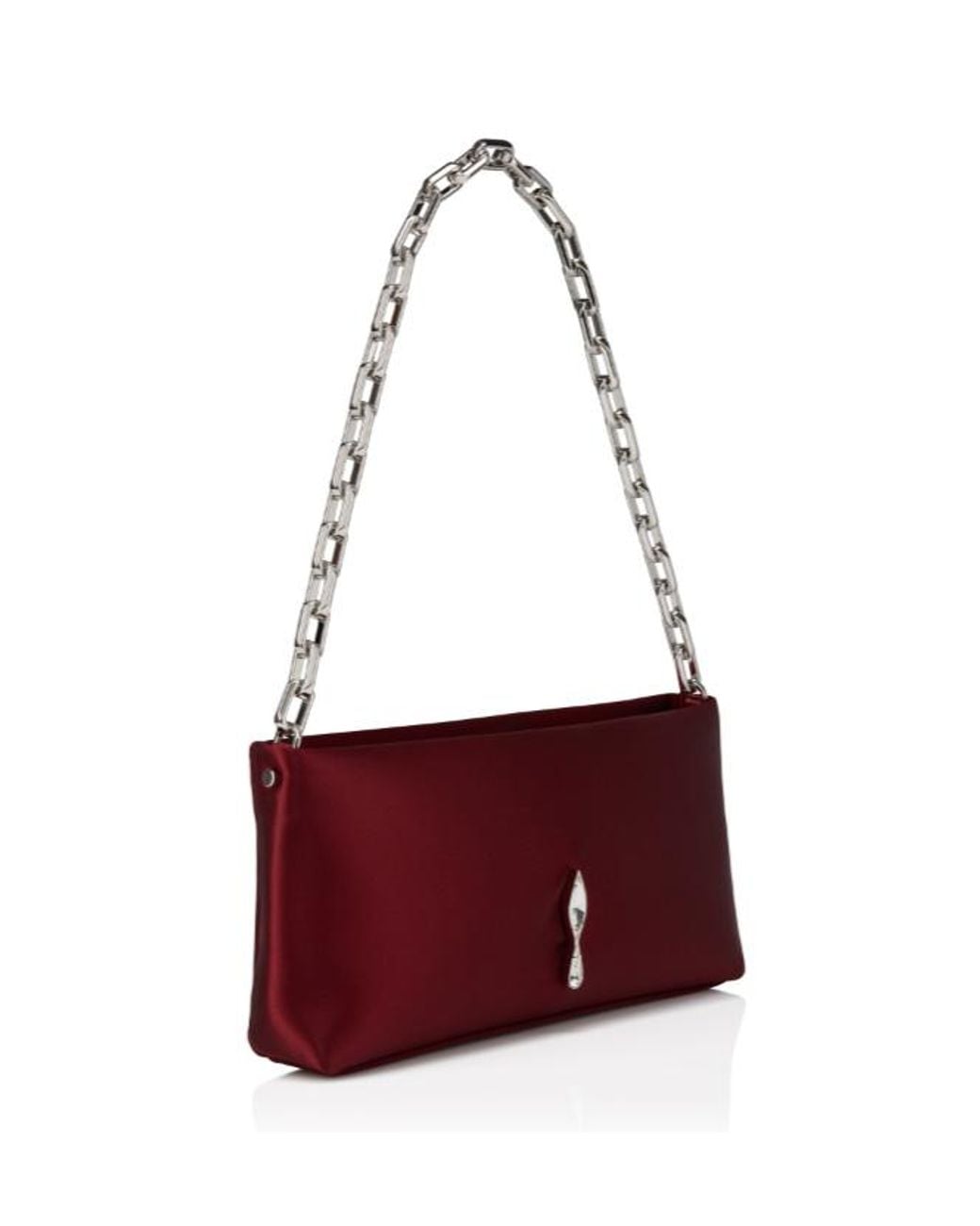 Christian Louboutin Red Maykimay Chained Clutch Bag