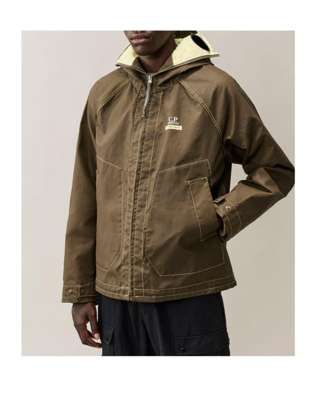 C P Company Green Aramid Type-C Explorer Jacket for men