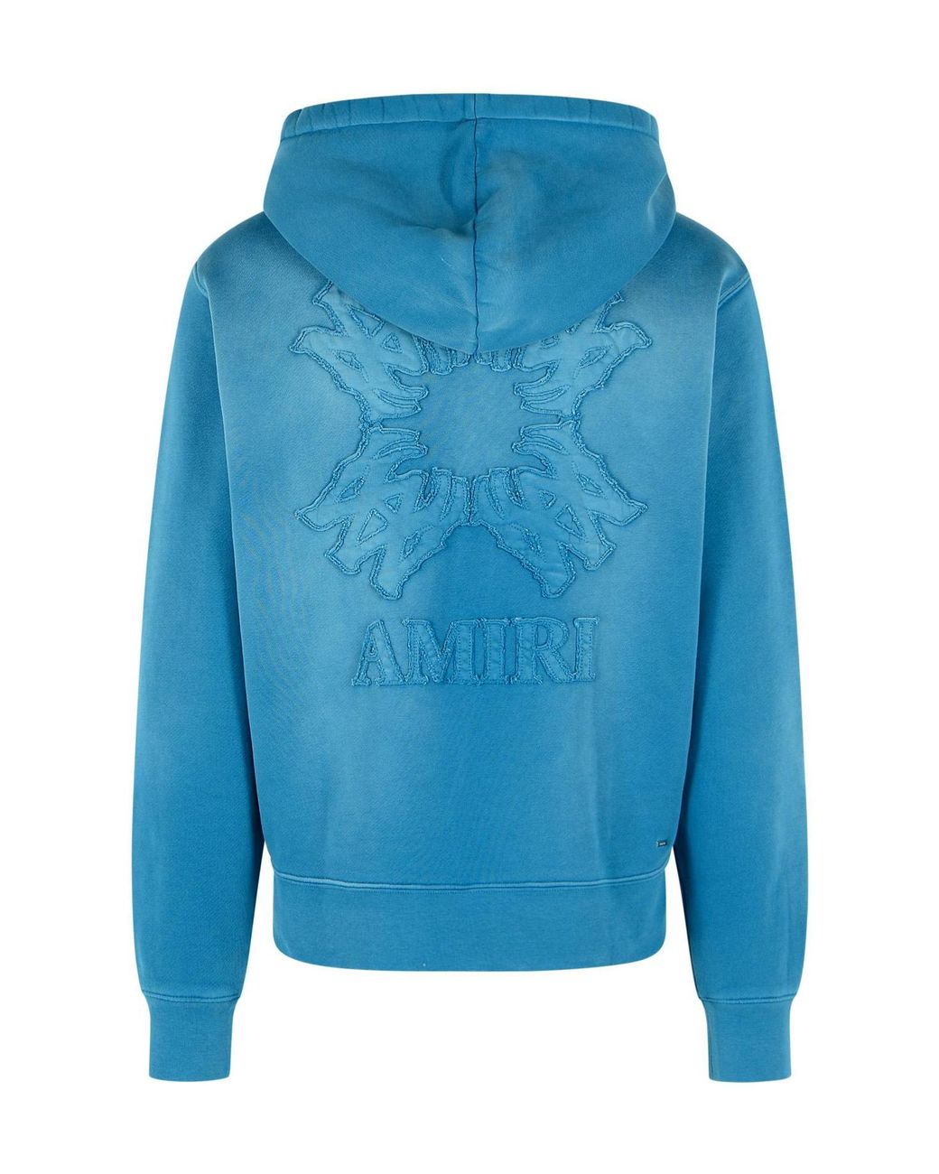 Amiri Blue Dark Cotton Hoodie for men