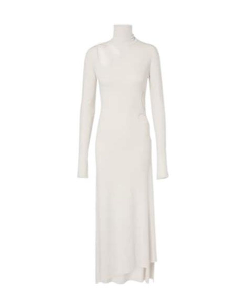 Victoria Beckham White Cutout Jersey Midi Dress