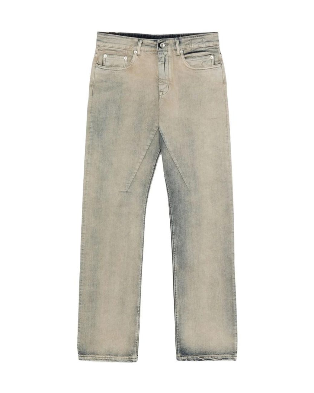 Rick Owens Gray Concordians Fog Cut Pants