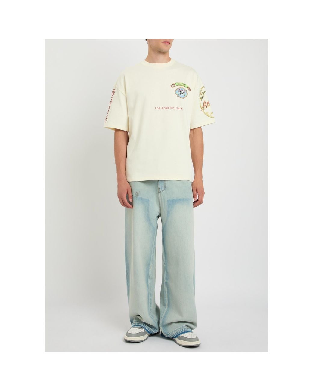 Amiri Blue Wide-Leg Jeans for men