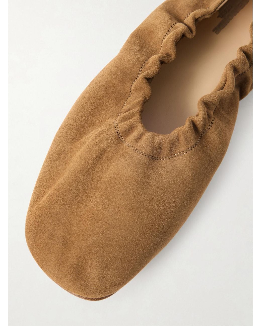 Le Monde Beryl Brown Mica Suede Ballet Flats