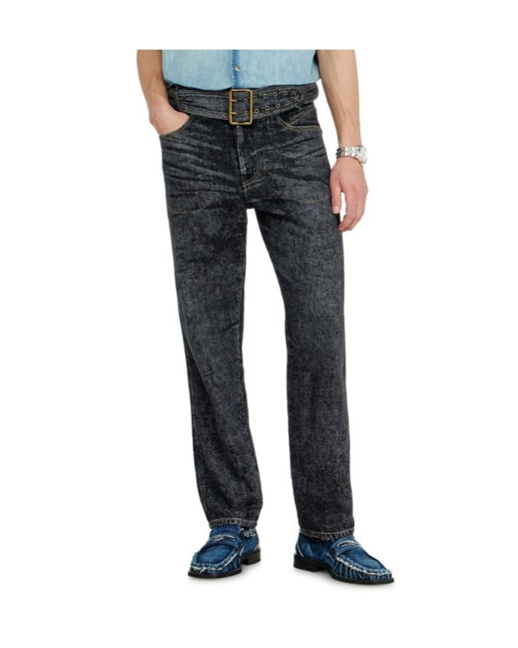 DIESEL Gray D-Macrus-S Jeans for men
