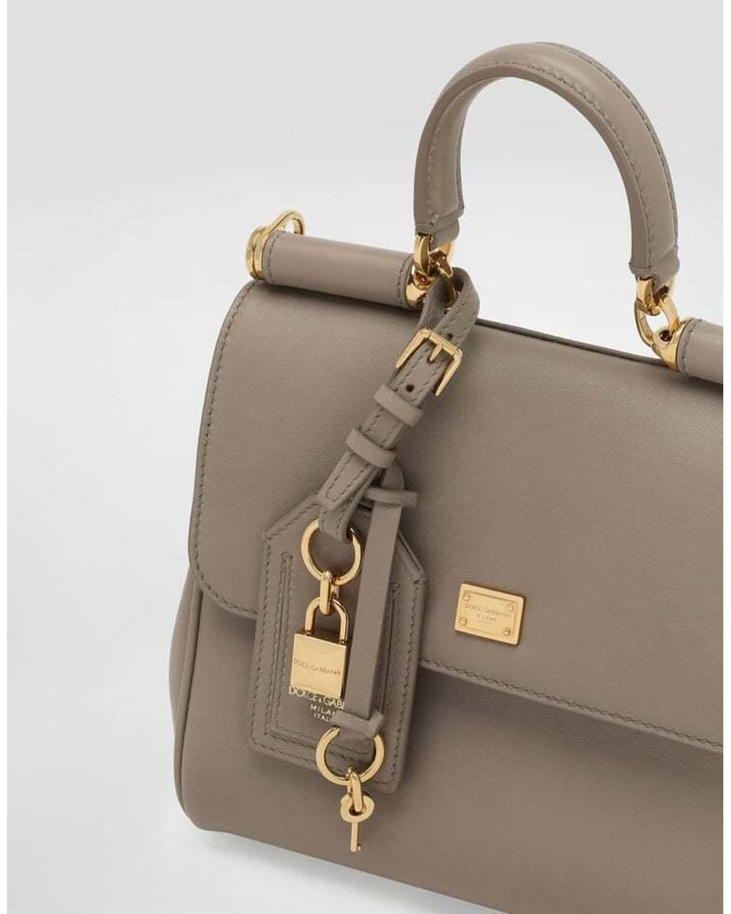 Dolce & Gabbana Natural Sicily Foldover Top Tote Bag