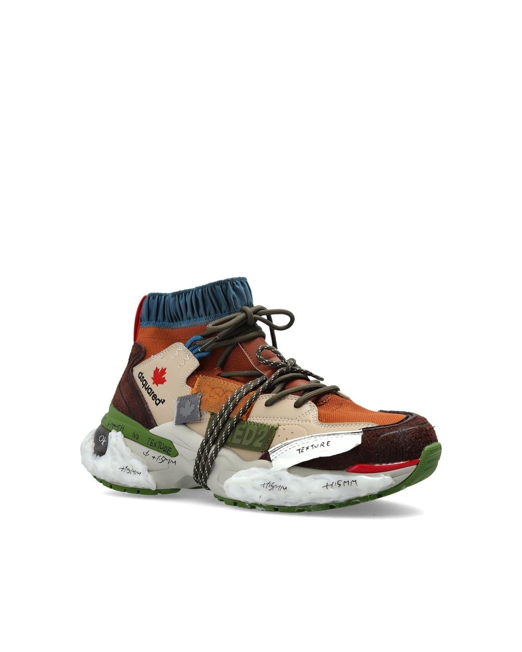 DSquared² Multicolor Faster High-Top Sneakers for men