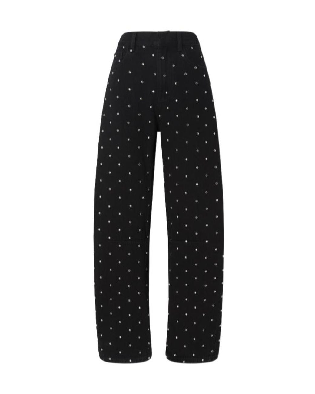 Pinko Black Crystal-Embellished Jeans