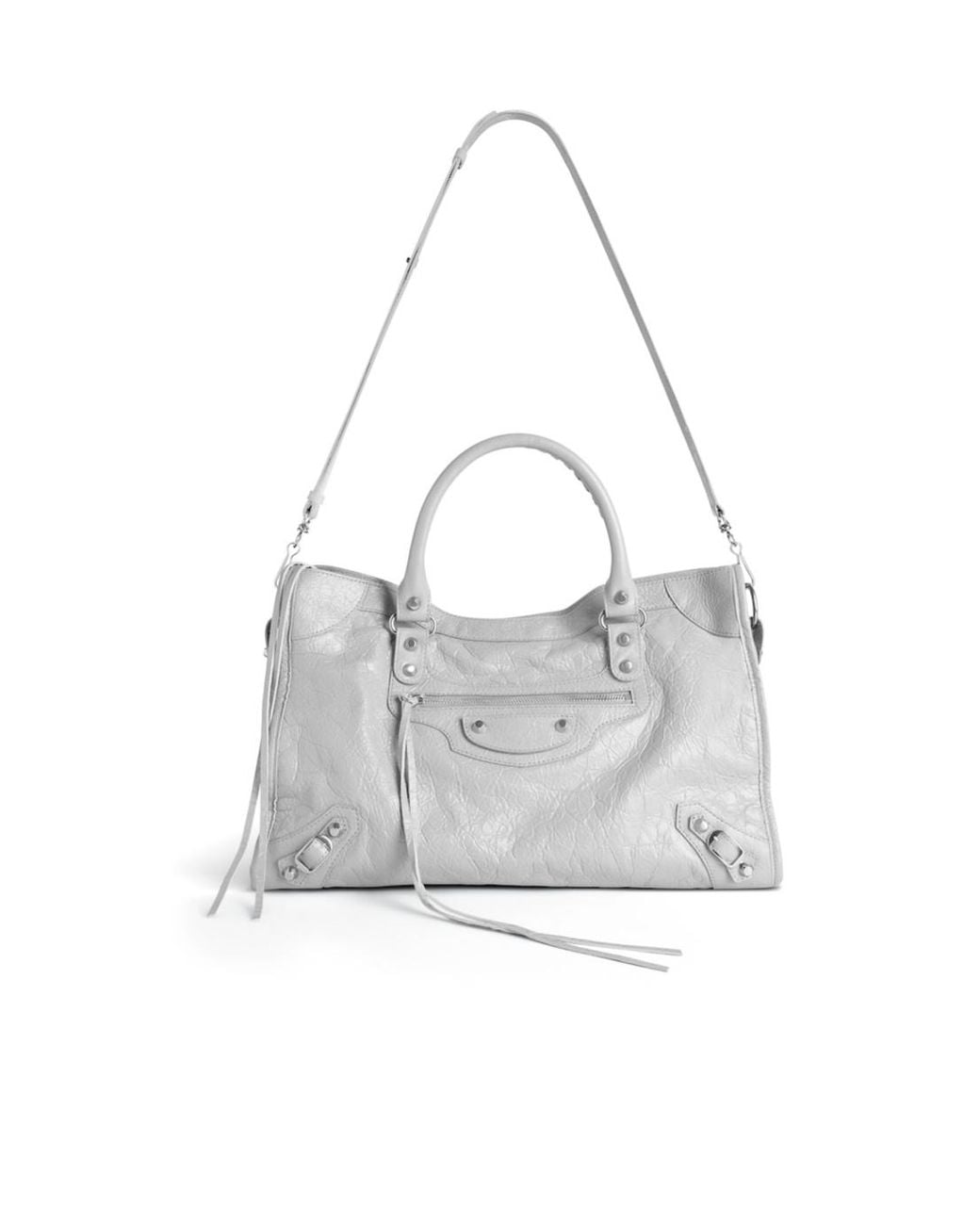 Balenciaga White Le City Medium Tote Bag