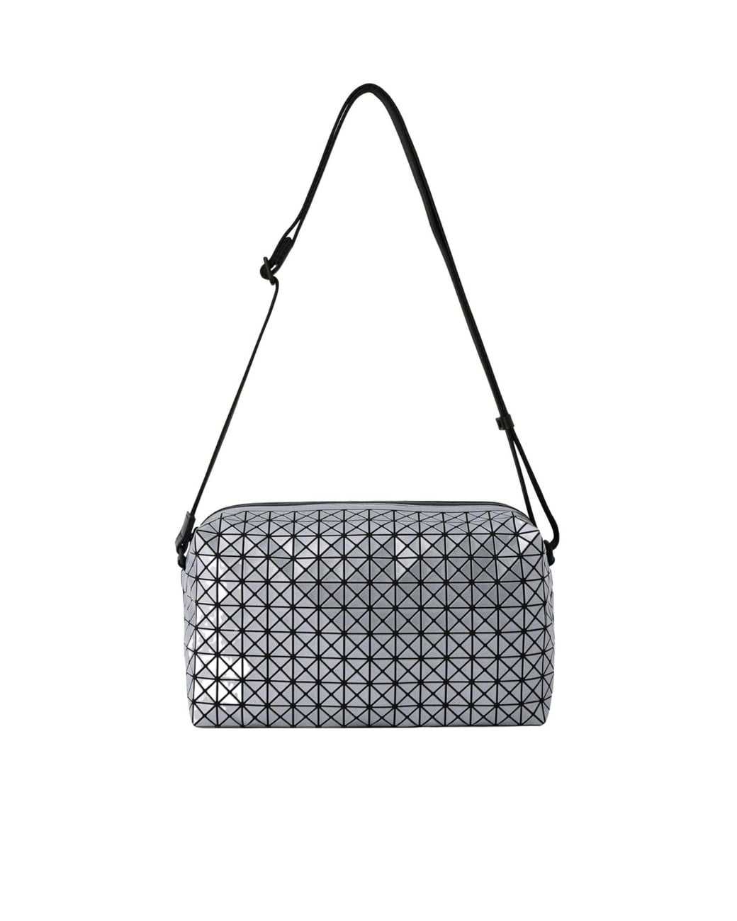 Issey Miyake White Saddle Bag Reflector Shoulder Bag for men