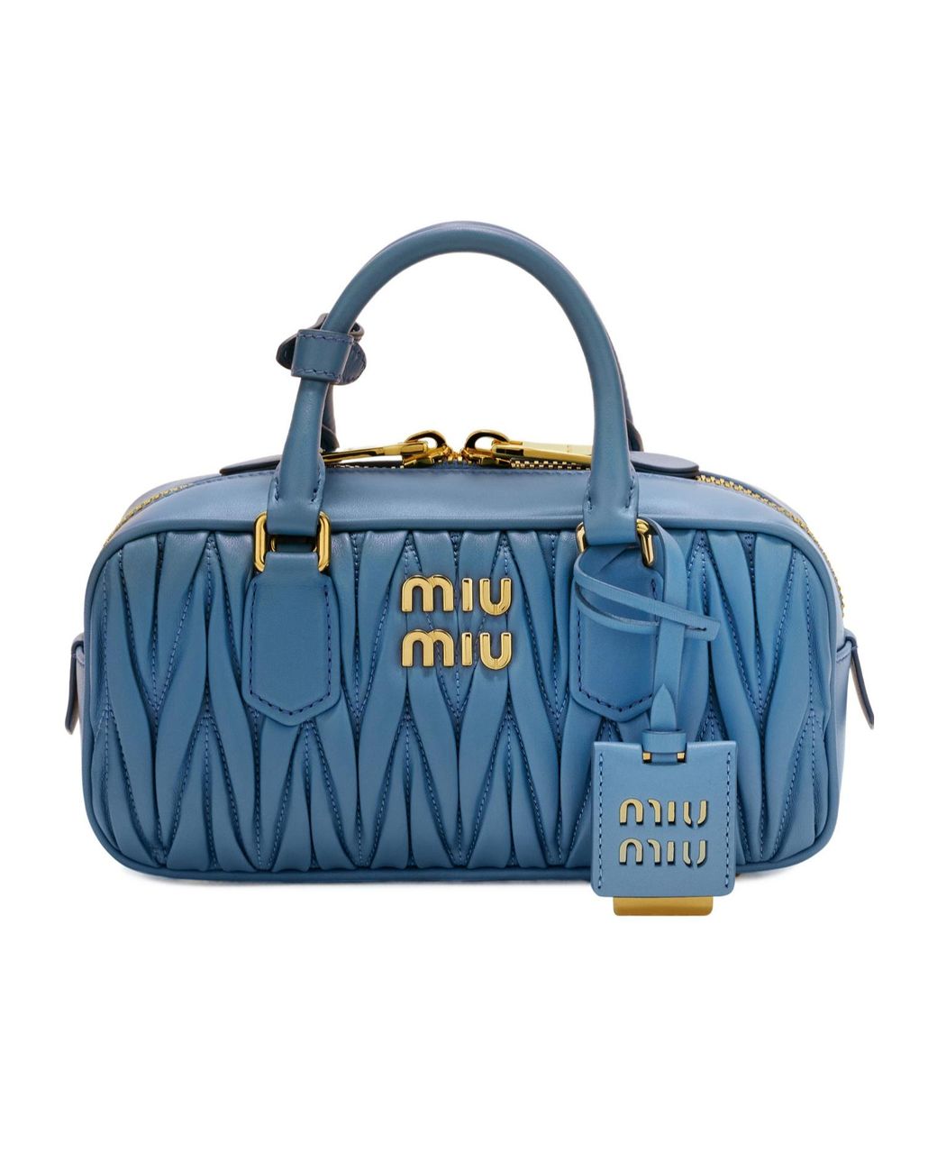 Miu Miu Blue Solid Color Mini Handbag