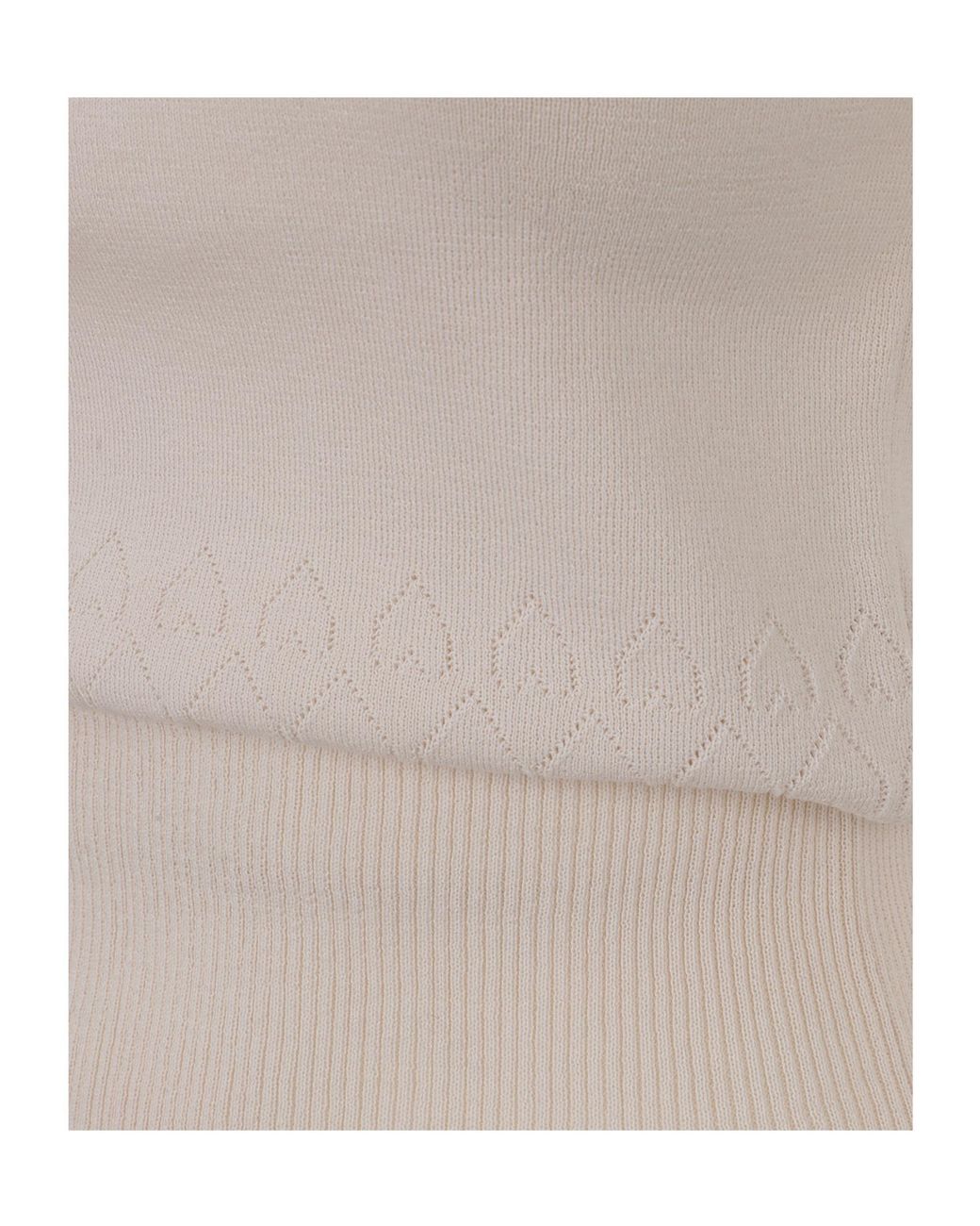 J.W. Anderson White Jw Anderson Contarsted-Trim Ribbed Tank Top