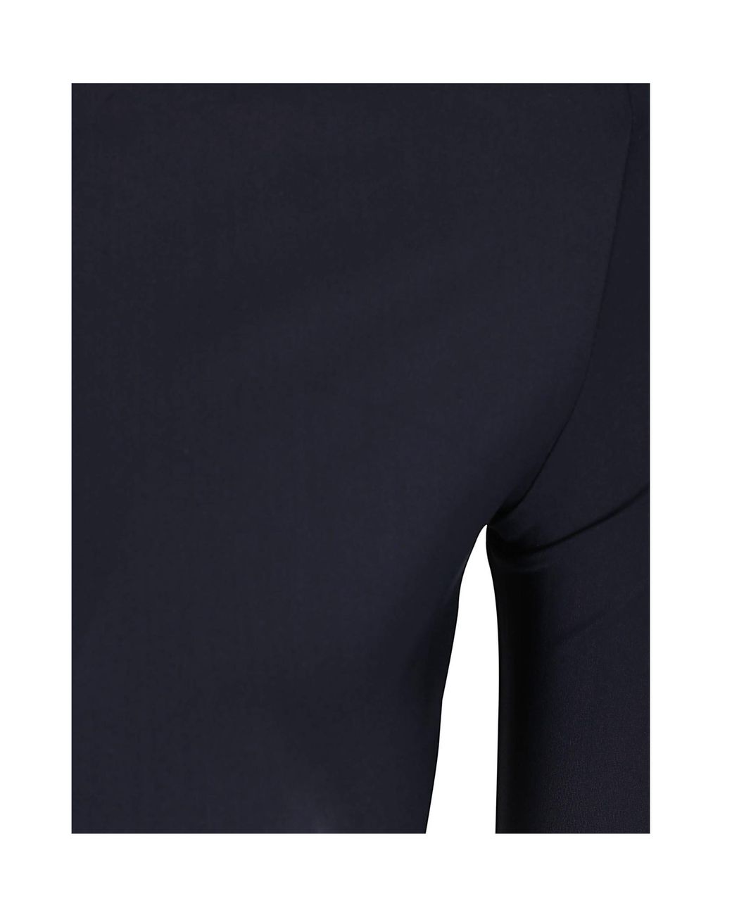 MM6 by Maison Margiela Black Asymmetric Jersey Top