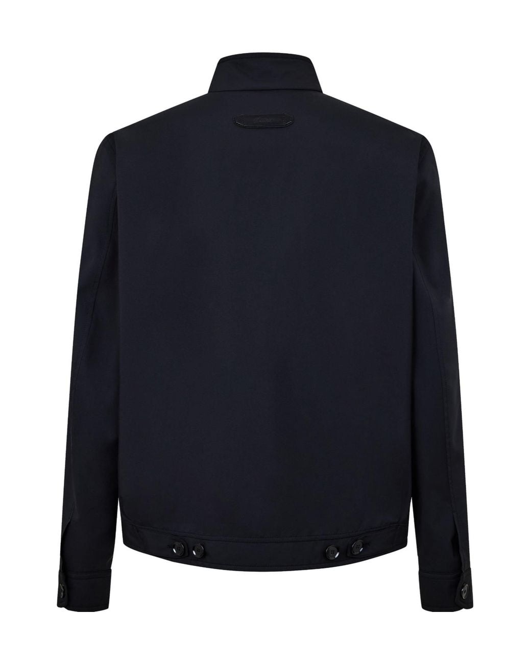 Brioni Blue Simple Flight Jacket for men