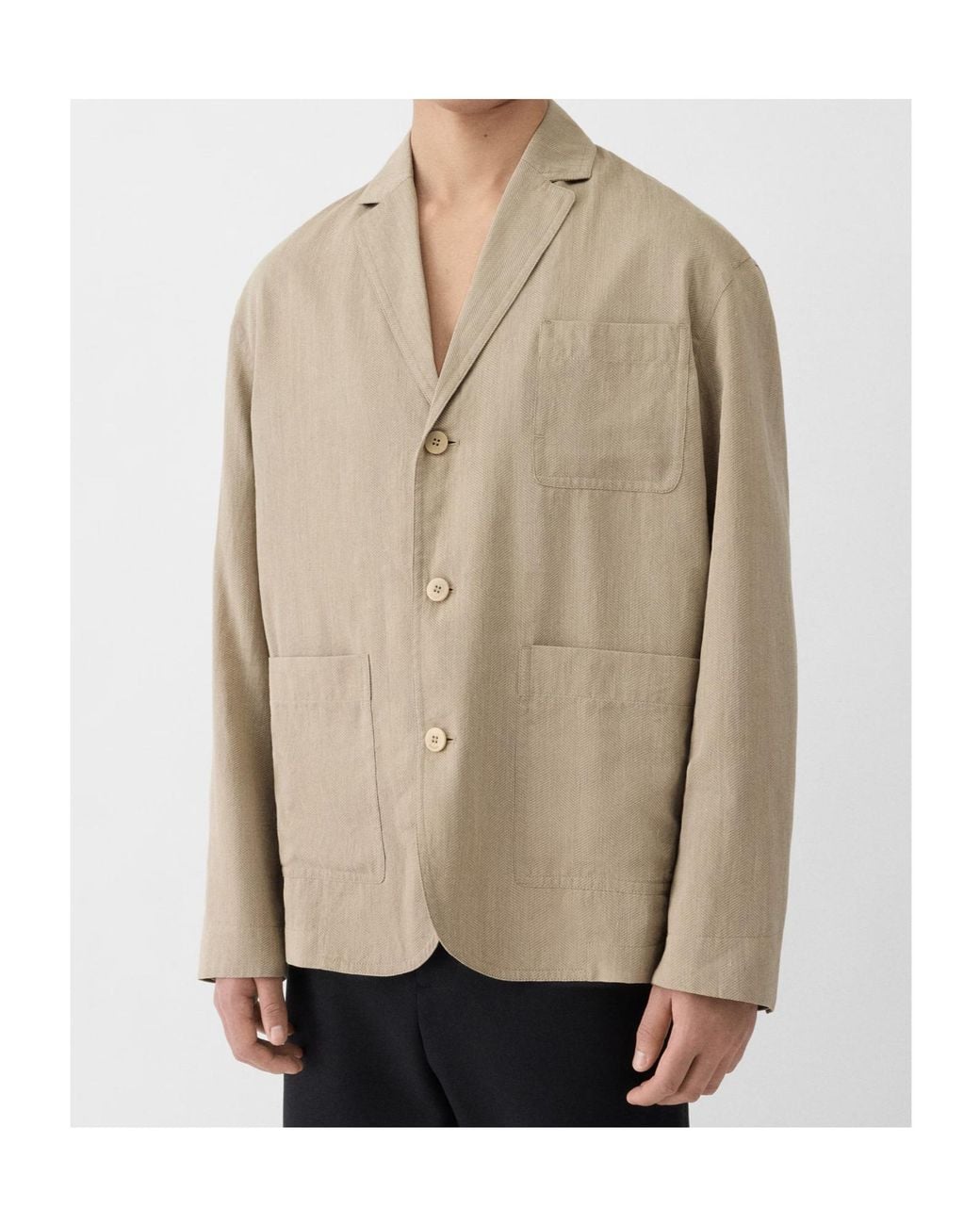 Jacquemus Natural The Pastro Long Sleeved Blazer for men