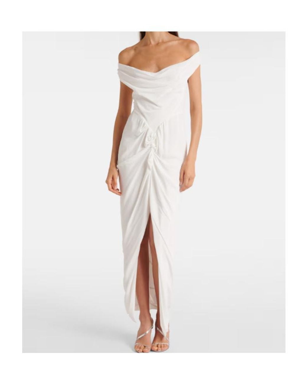Vivienne Westwood White Bridal Panther Gathered Corset Dress
