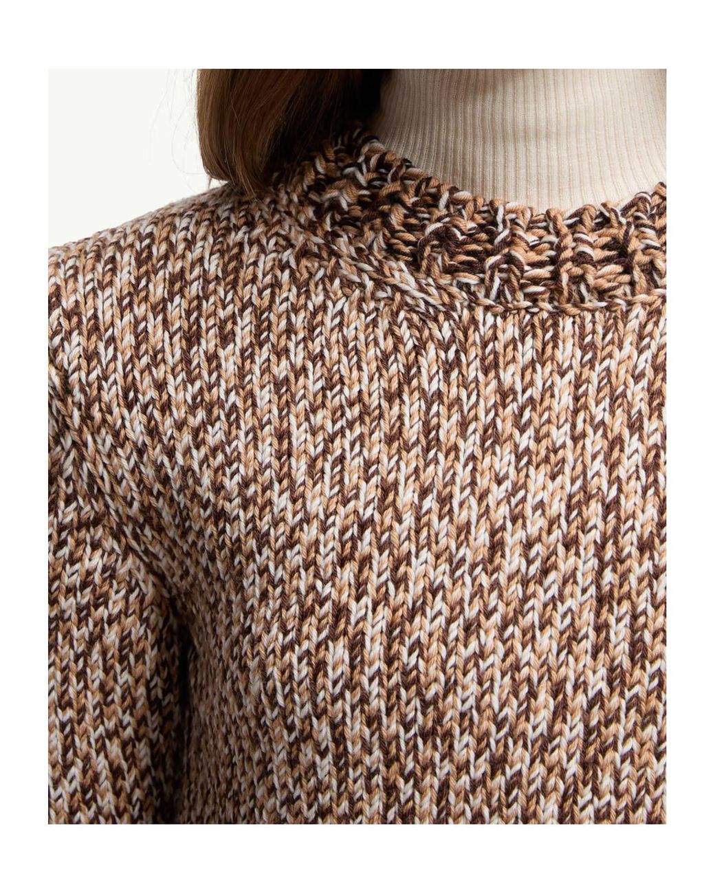 Moncler Multicolor Logo Patch Knitted Sweater