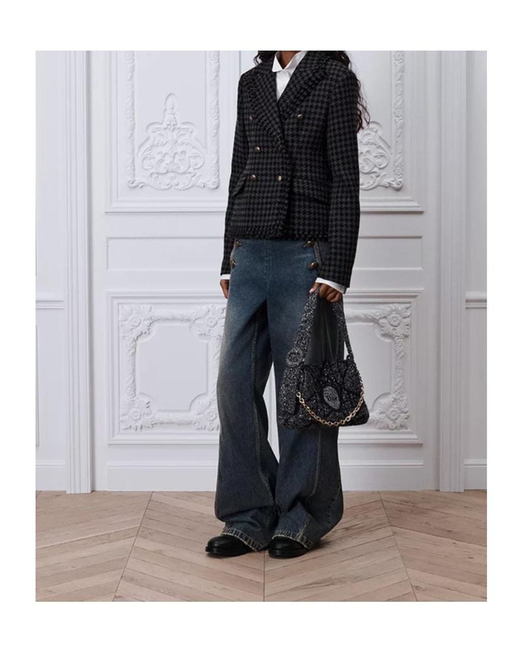 Dior Black Small Médaillon Messenger Flap Bag
