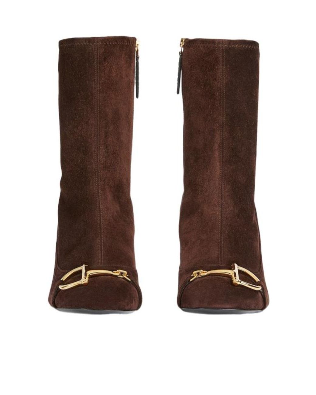 Gucci Brown Half Clamp Ankle Boots