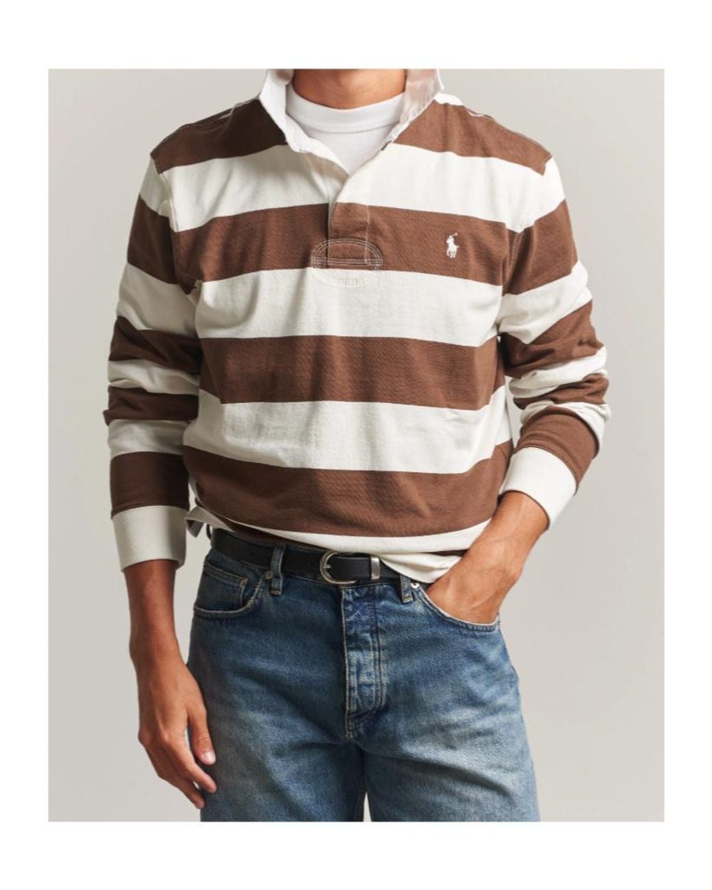 Polo Ralph Lauren Multicolor Striped Long Sleeve Polo Shirt for men