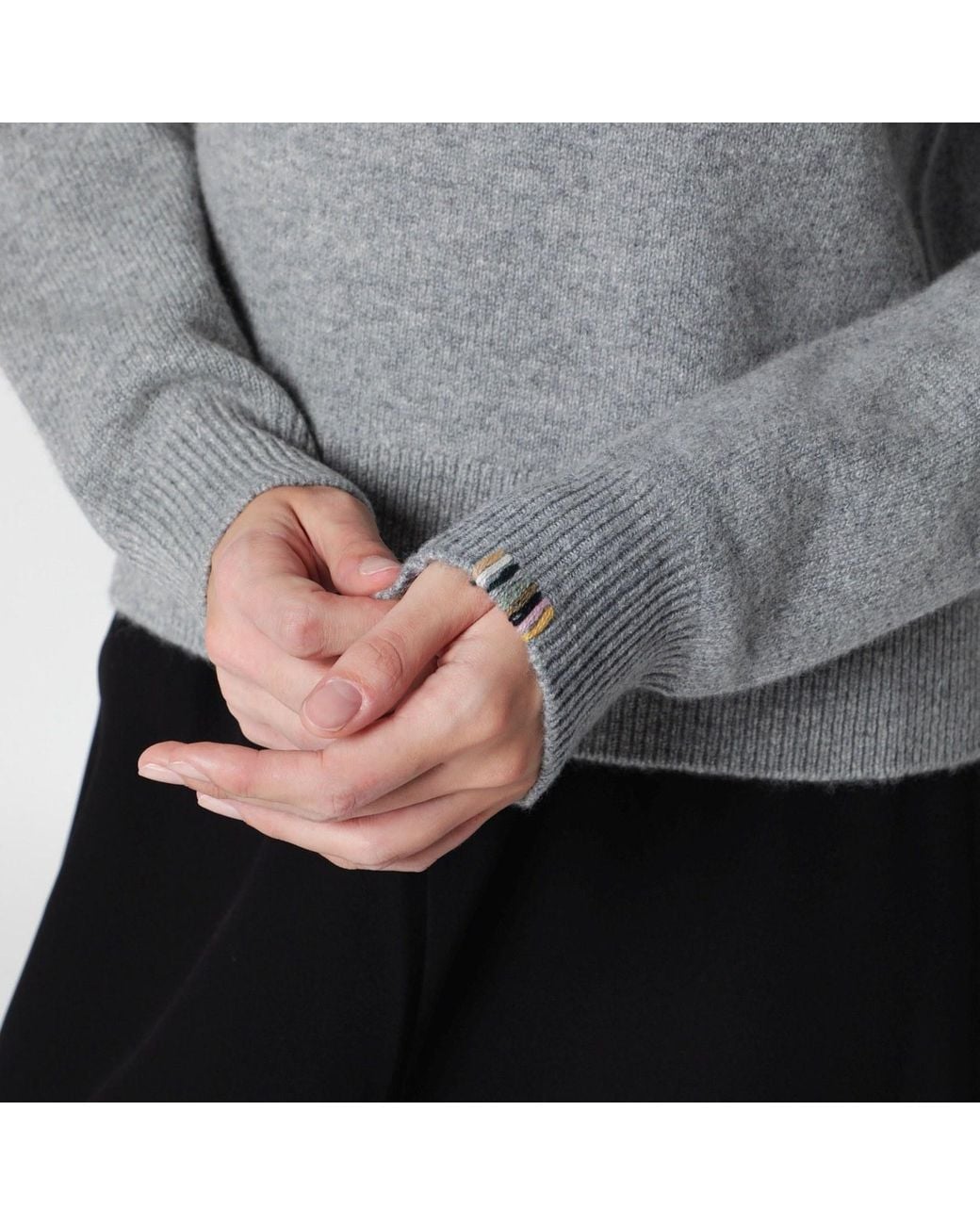 Extreme Cashmere Gray Long-Sleeved Sweater