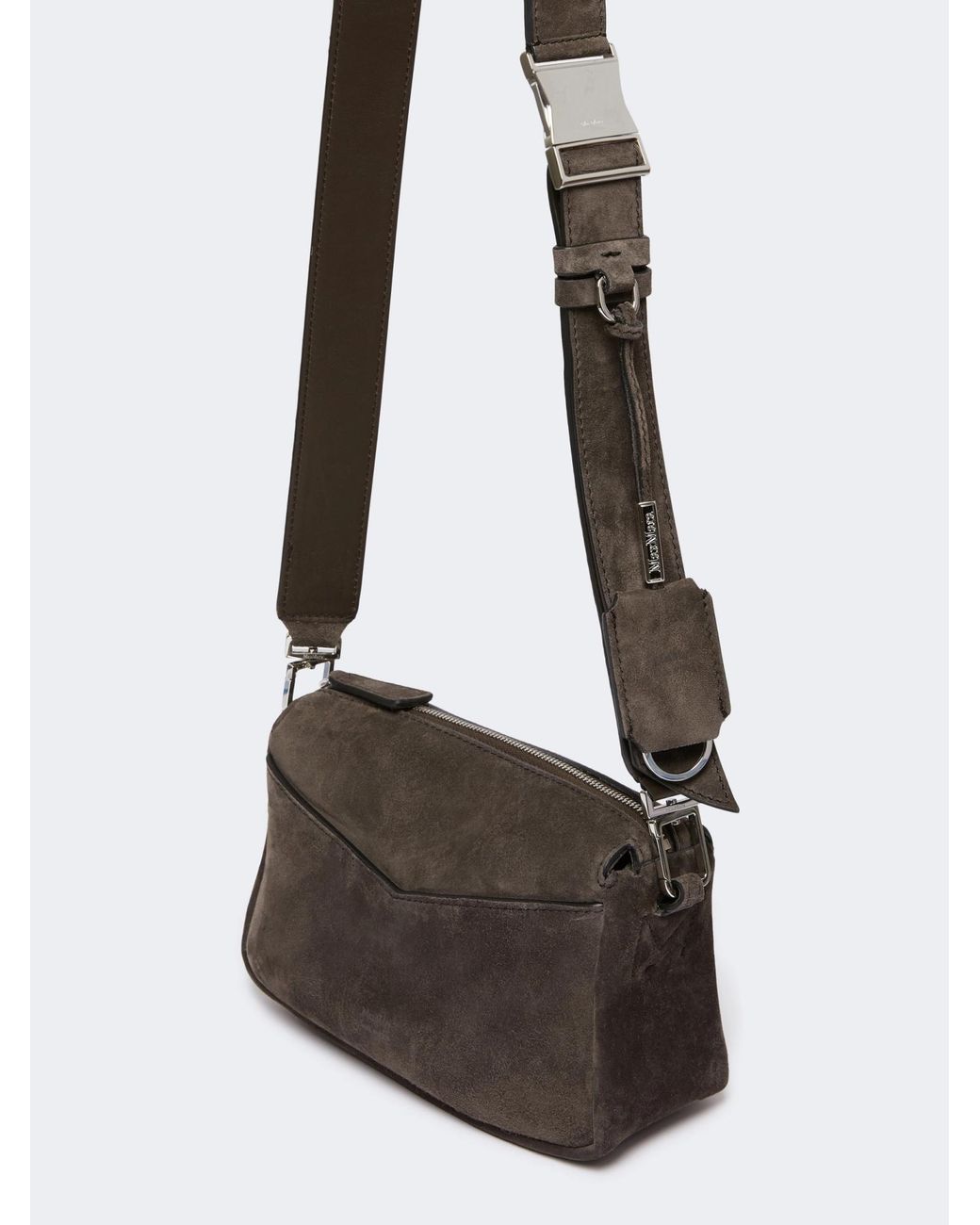 Max Mara Brown Split Leather Micro Handbag