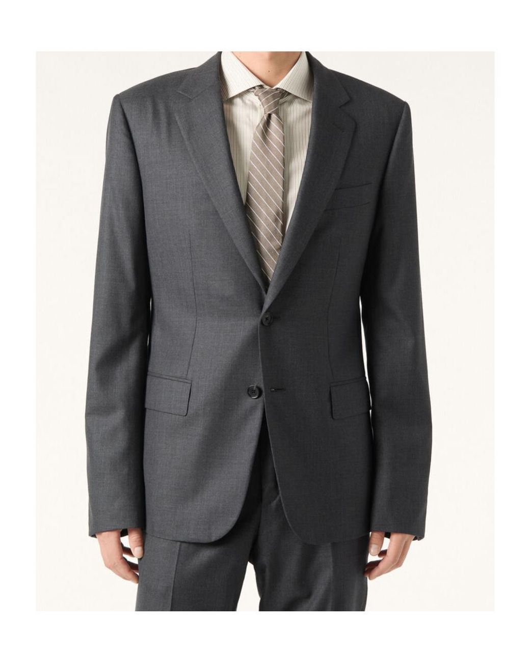 Loro Piana Black International Suit for men