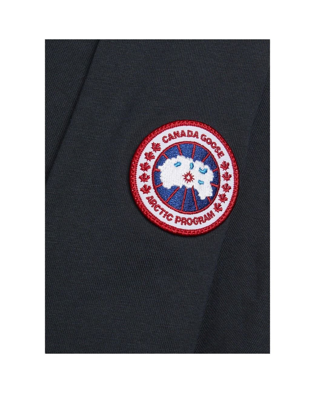 Canada Goose Blue Cotton Short-Sleeve T-Shirt for men
