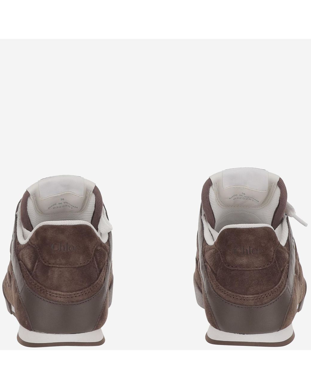 Chloé Brown Chloé Kick Lace-Up Sneakers