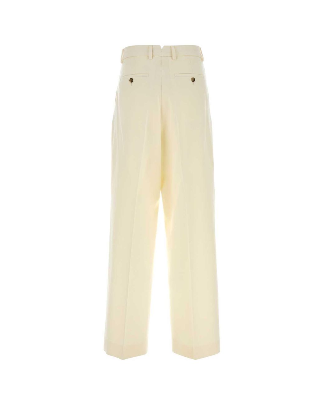 AMI Natural Wide Leg Trousers