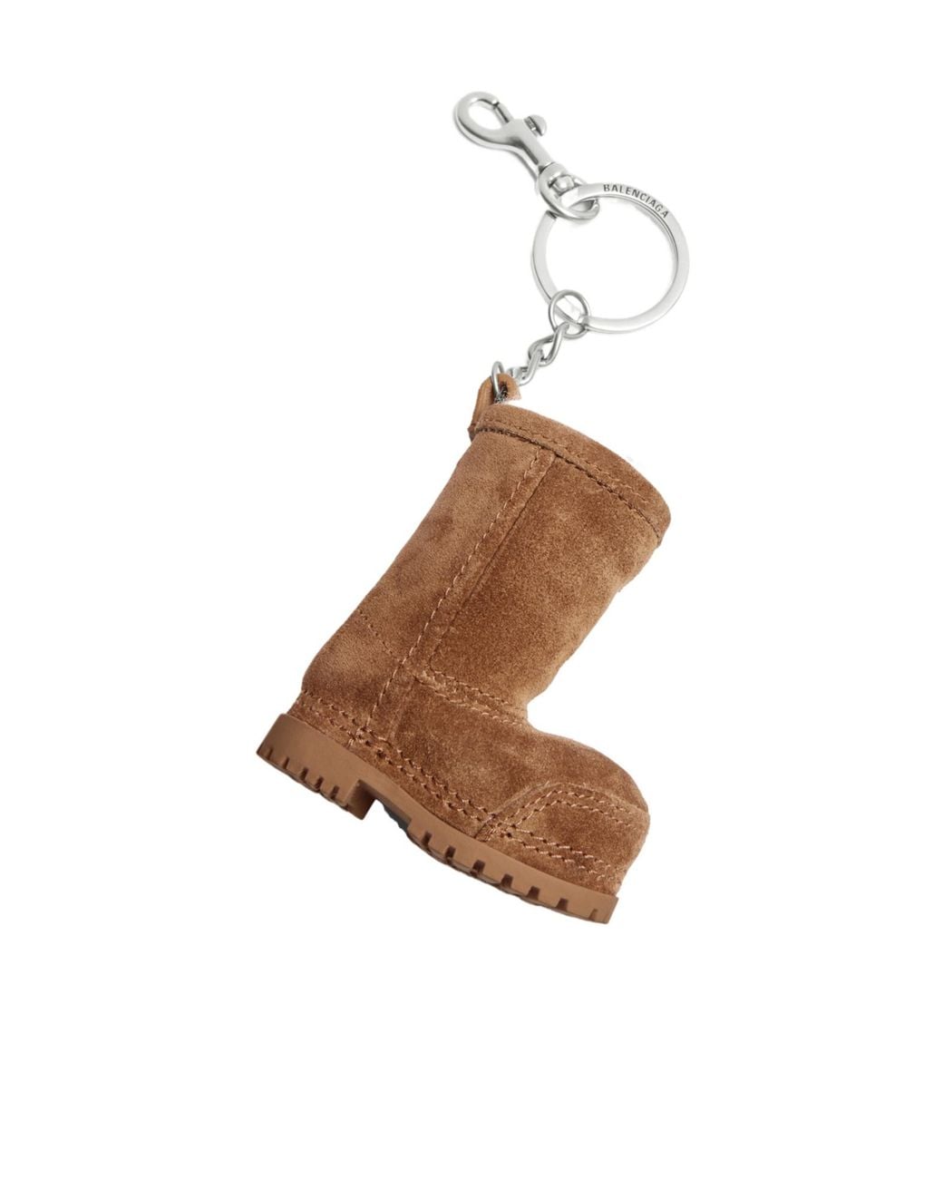 Balenciaga Brown Charm/Keychain Mini Alaska Boot