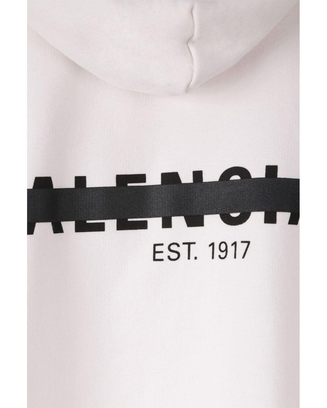 Balenciaga Gray Logo Printed Long-Sleeved Hoodie for men